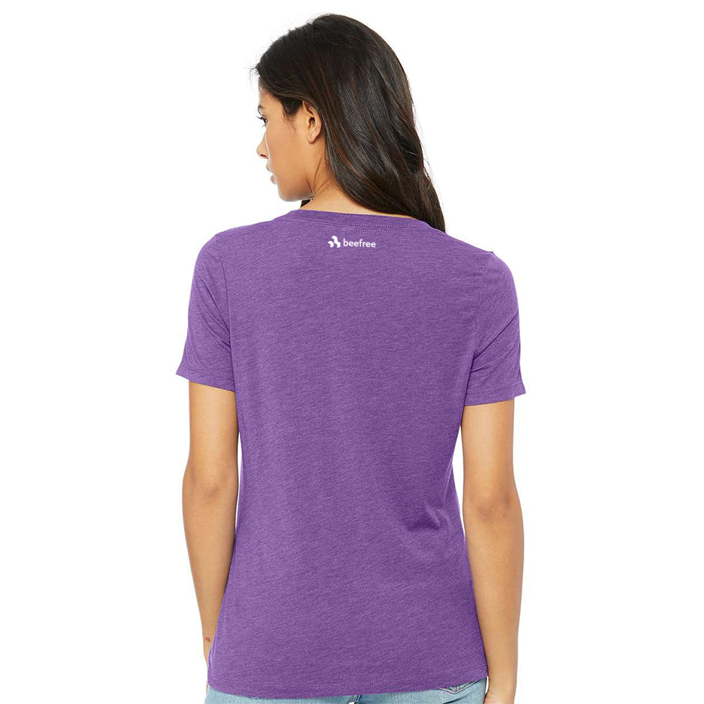 BELLA + CANVAS - Women's Relaxed Triblend Short Sleeve V-Neck Tee